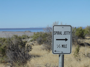 Signage, Rozel Point, Great Salt Lake. Photograph: Chris McAuliffe, September 2006.